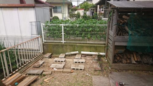 堺市南区での物置の解体処分が完了